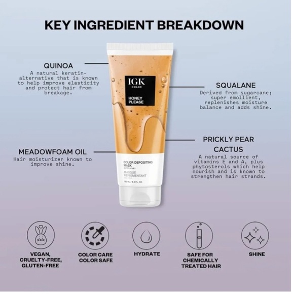 IGK Color Depositing Mask Honey Please - Picture 2 of 3